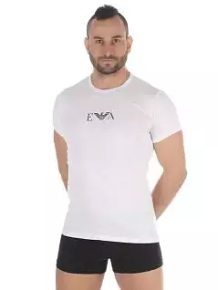 Набор хлопковых футболок с круглым вырезом (2шт) белого цвета Emporio Armani RT111267_CC715 04710